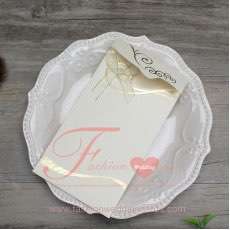 Curve Foiling Pocket Wedding Invitation